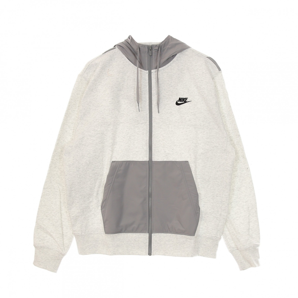 felpa leggera cappuccio zip uomo m sportswear city edition full-zip french terry hoodie seasonal BIRCH HEATHER/PARTICLE GREY/BLA