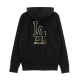 felpa leggera cappuccio uomo mlb metallic hoodie losdod BLACK