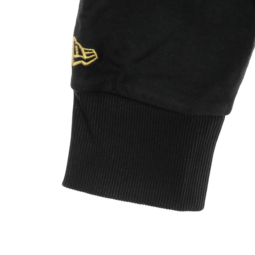 felpa leggera cappuccio uomo mlb metallic hoodie losdod BLACK