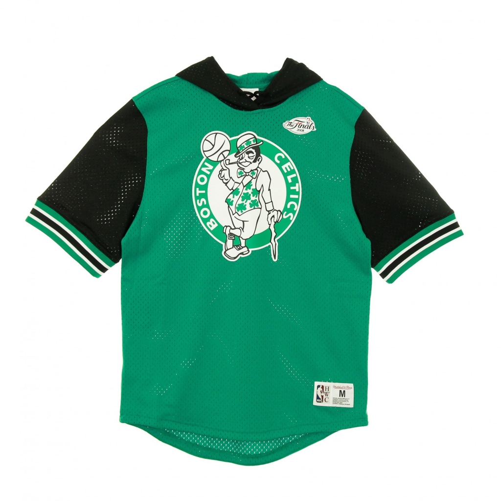 felpa leggera cappuccio manica corta uomo nba buzzer beater mesh hoody hardwood classics  2008 boscel ORIGINAL TEAM COLORS