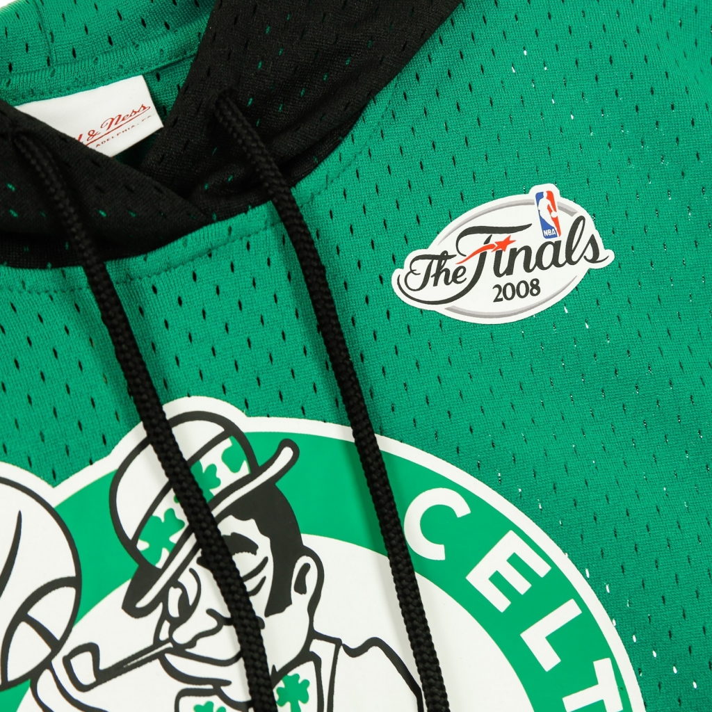 felpa leggera cappuccio manica corta uomo nba buzzer beater mesh hoody hardwood classics  2008 boscel ORIGINAL TEAM COLORS