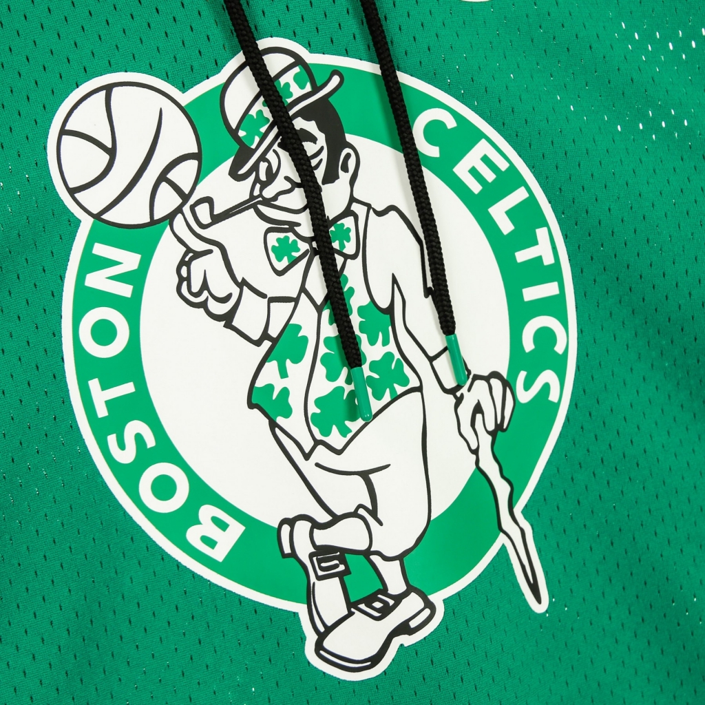 felpa leggera cappuccio manica corta uomo nba buzzer beater mesh hoody hardwood classics  2008 boscel ORIGINAL TEAM COLORS