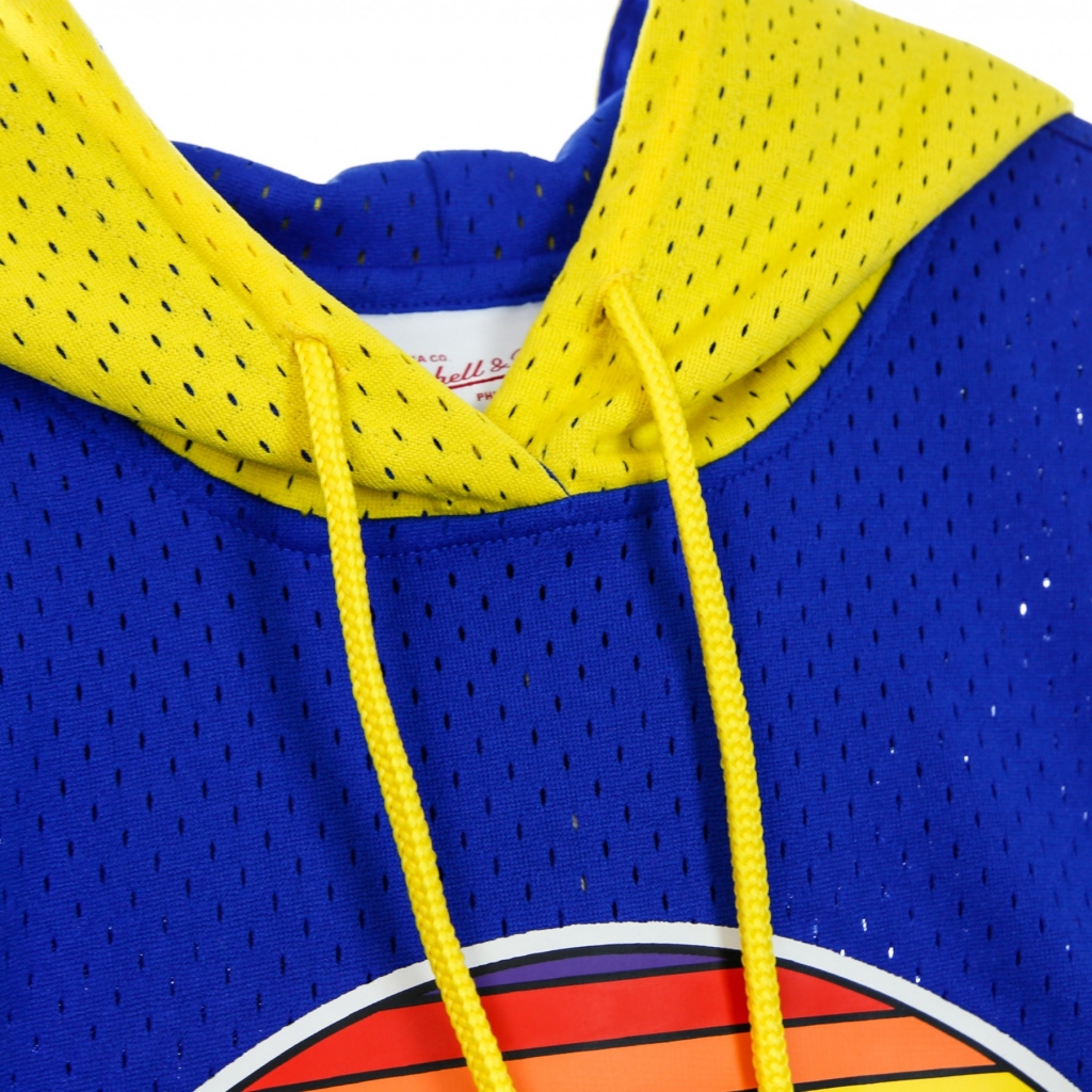 felpa leggera cappuccio manica corta uomo nba buzzer beater mesh hoody hardwood classics dennug ORIGINAL TEAM COLORS