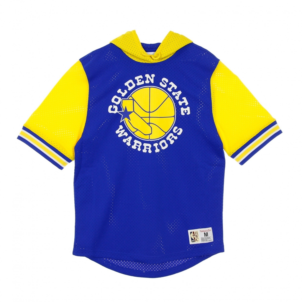 felpa leggera cappuccio manica corta uomo nba buzzer beater mesh hoody hardwood classics golwar ORIGINAL TEAM COLORS