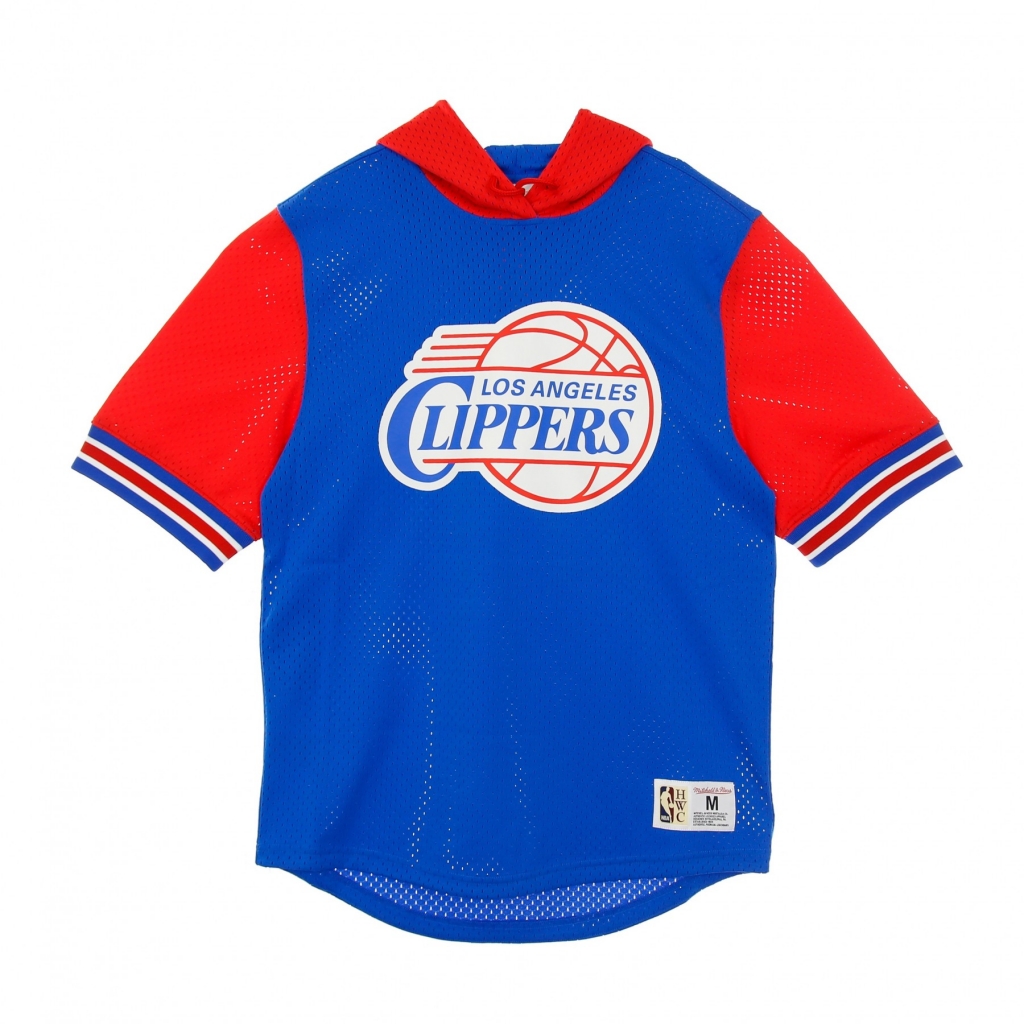 felpa leggera cappuccio manica corta uomo nba buzzer beater mesh hoody hardwood classics loscli ORIGINAL TEAM COLORS