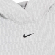 felpa leggera cappuccio donna w sportswear tech pack hoodie all over jacquard WHITE/BLACK