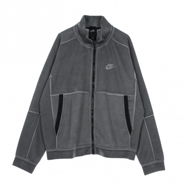 felpa leggera collo alto uomo m sportswearjersey jacket wash revival BLACK/BLACK