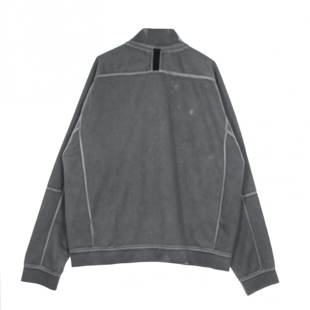 felpa leggera collo alto uomo m sportswearjersey jacket wash revival BLACK/BLACK