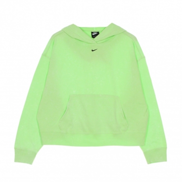 felpa leggera cappuccio donna w sportswear wash hoodie GHOST GREEN/BLACK