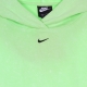 felpa leggera cappuccio donna w sportswear wash hoodie GHOST GREEN/BLACK