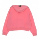 felpa leggera cappuccio donna w sportswear wash hoodie SUNSET PULSE/BLACK