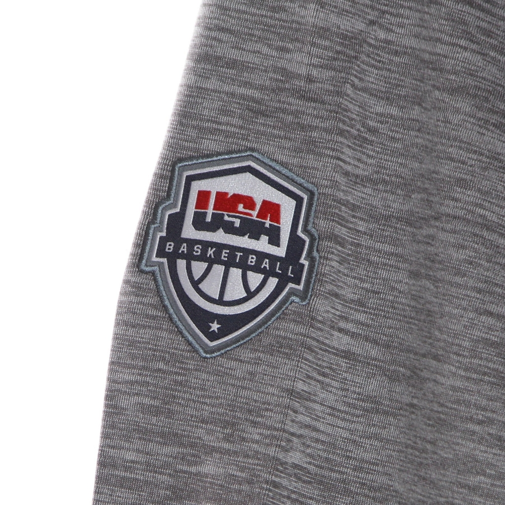 felpa leggera cappuccio uomo olympics nike spotlight hoodie pullover usa DK GREY HEATHER/DARK GREY