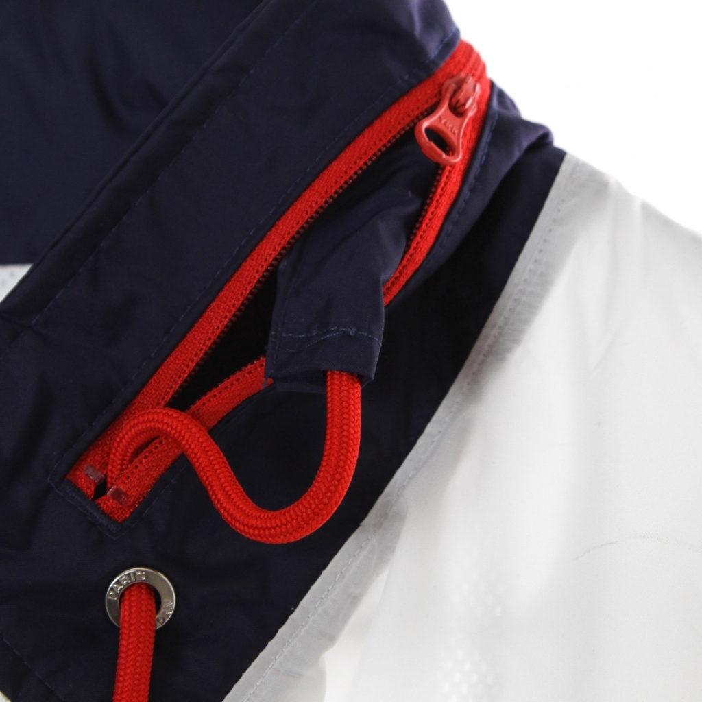 giacca a vento uomo paris saint-germain nylon hooded jacket WHITE/MIDNIGHT NAVY