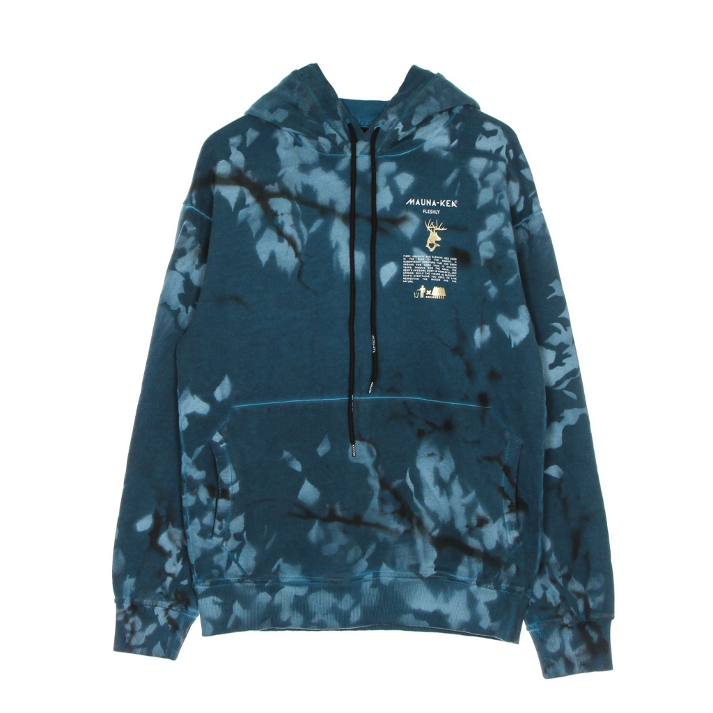 felpa leggera cappuccio uomo forest hoodie PETROLEUM