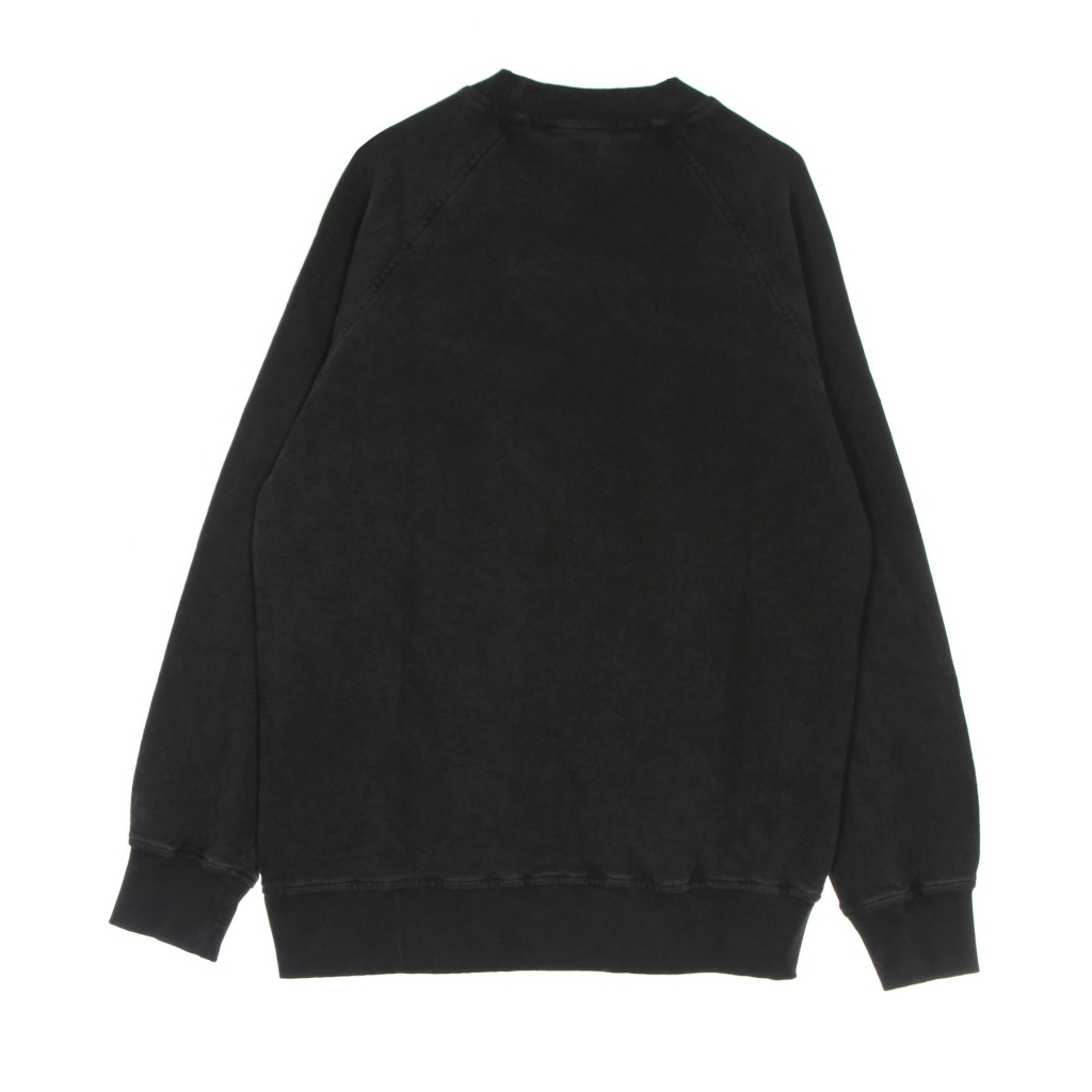 felpa leggera girocollo uomo raglan sweatshirt BLACK
