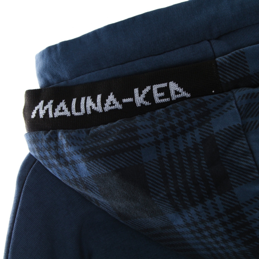 felpa leggera cappuccio uomo moleskin double hoodie PETROLEUM
