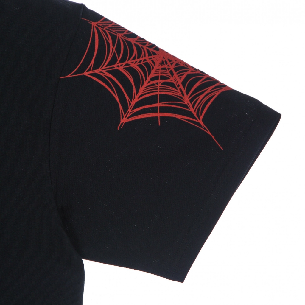 maglietta uomo red cobweb print tee BLACK/RED