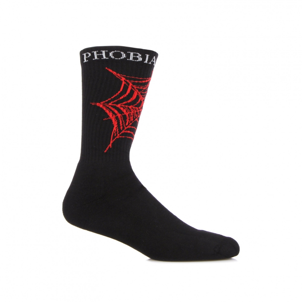 calza media uomo red webcob socks BLACK/RED