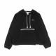 felpa leggera cappuccio donna w dri fit standard issue po hoodie BLACK/PALE IVORY