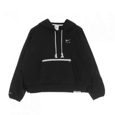 felpa leggera cappuccio donna w dri fit standard issue po hoodie BLACK/PALE IVORY