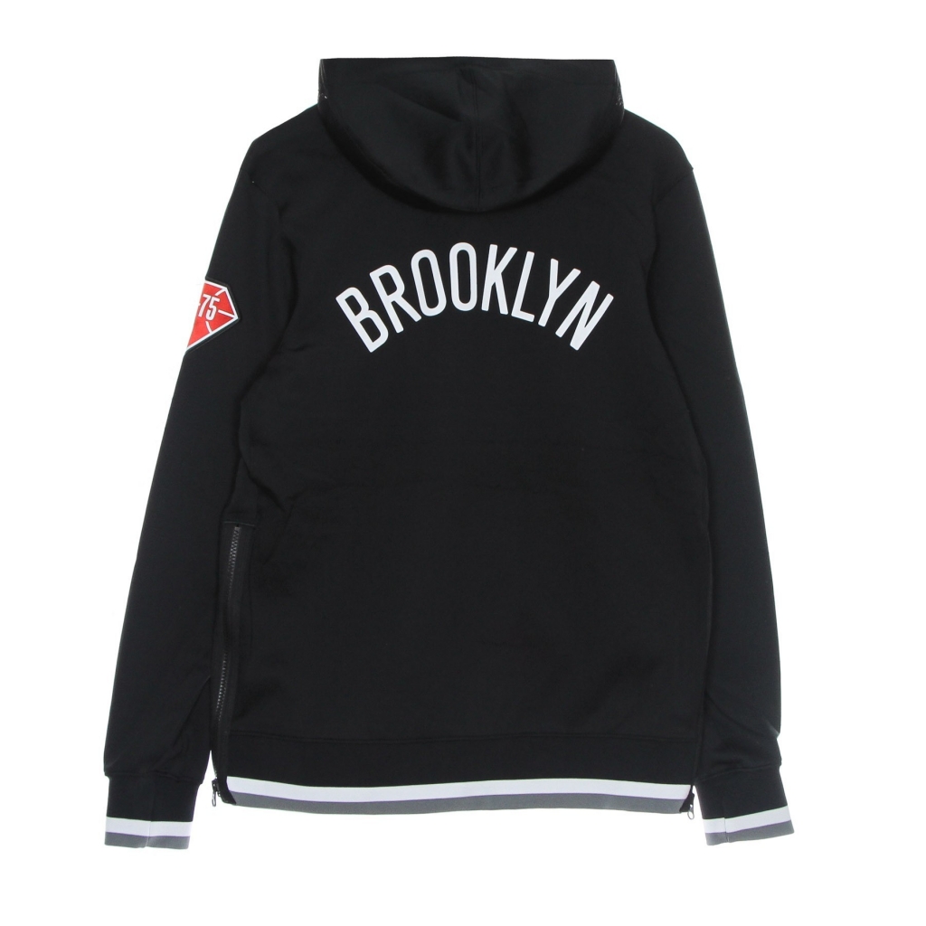 felpa leggera cappuccio zip uomo nba dri fit showtime full zip hood bronet BLACK/WHITE/DARK STEEL GREY/WHITE