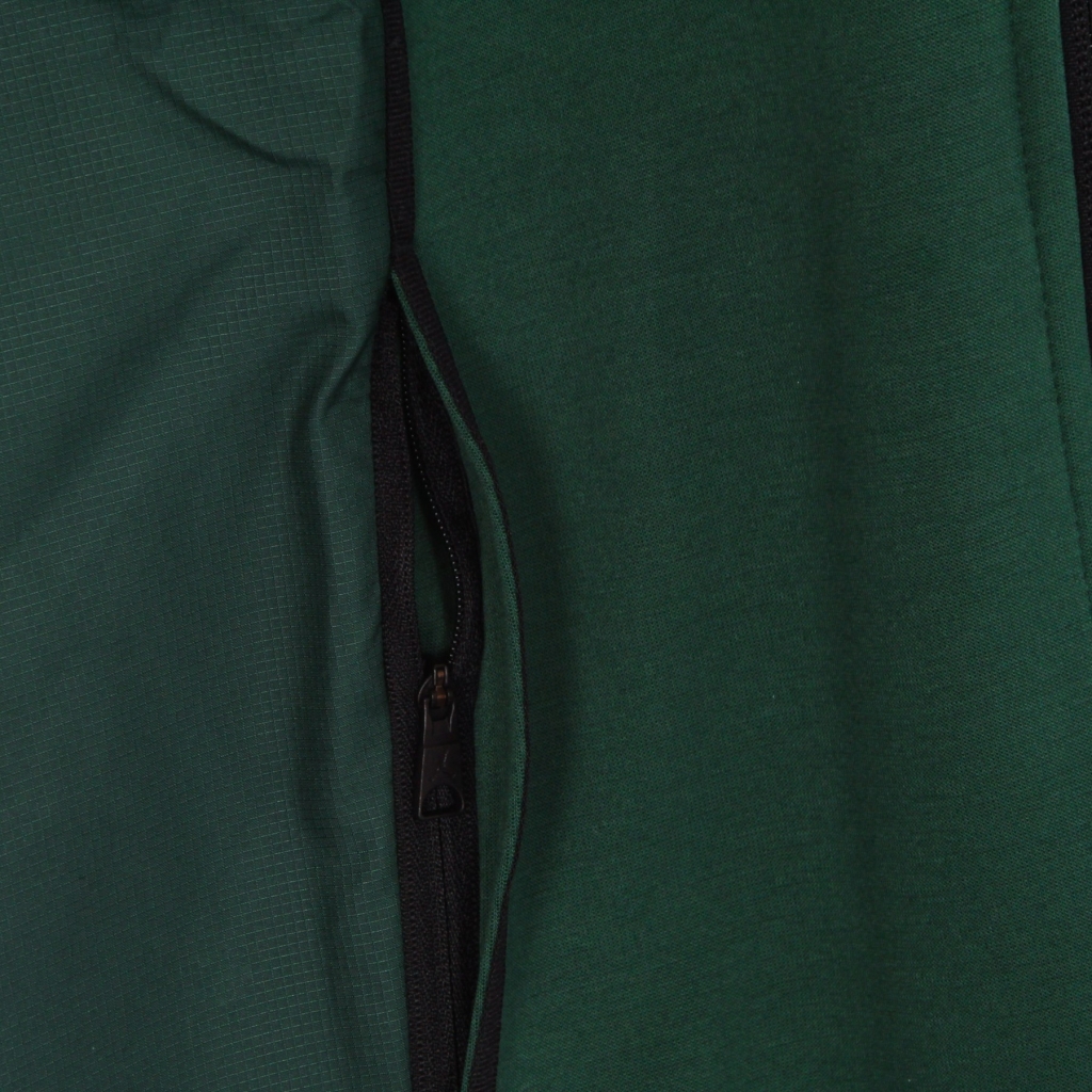felpa leggera cappuccio zip uomo dri fit air statement fleece fullzip hoodie NOBLE GREEN/BLACK