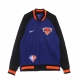 felpa leggera college uomo nba dri fit showtime l/s jacket neykni RUSH BLUE/BLACK/WHITE