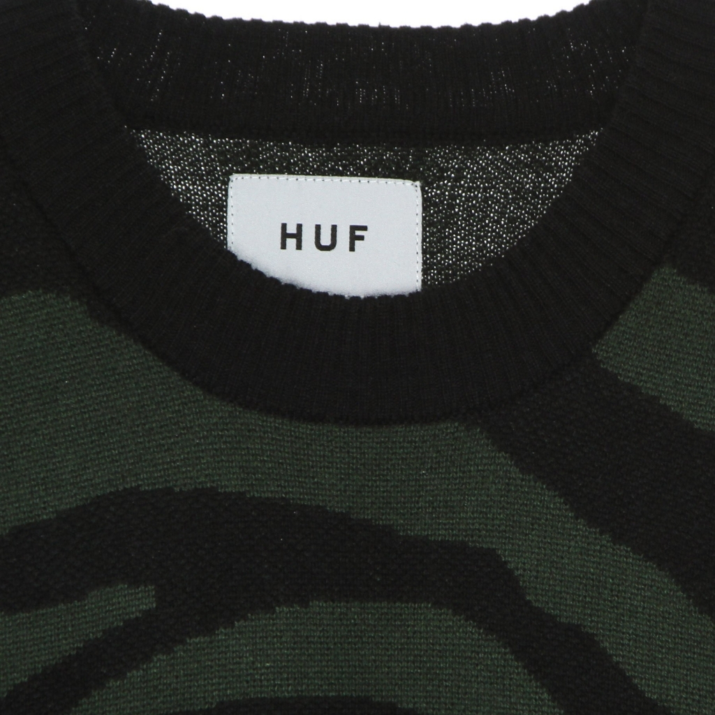 maglione donna huf crown sweater BLACK