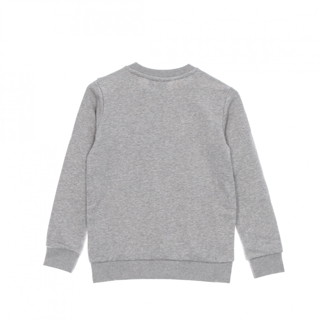 felpa leggera girocollo ragazzo trefoil crew MEDIUM GREY HEATHER
