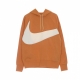 felpa leggera cappuccio uomo swoosh tech fleece pullover hoodie HOT CURRY/PEARL WHITE/CANVAS