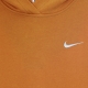 felpa leggera cappuccio donna sportswear swoosh fleece hoodie LIGHT CURRY/PEARL WHITE/DESERT OCHRE