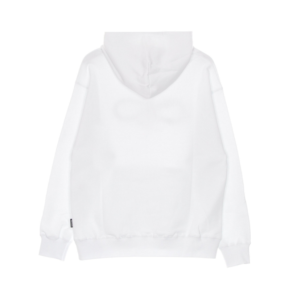 felpa leggera cappuccio uomo logo skullsnake hoodie WHITE