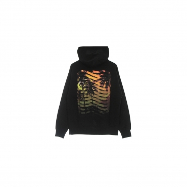 felpa leggera cappuccio uomo tony ribs icon hoodie BLACK/ORANGE