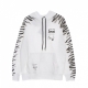 felpa leggera cappuccio uomo tiger hoodie WHITE