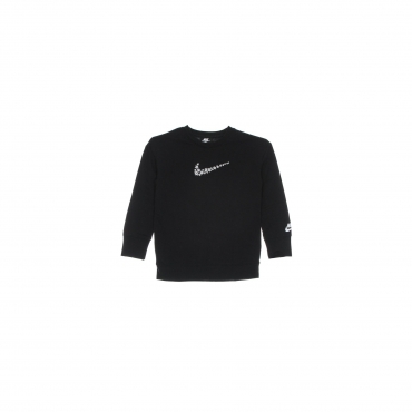 felpa leggera girocollo bambina bf daisy crew BLACK