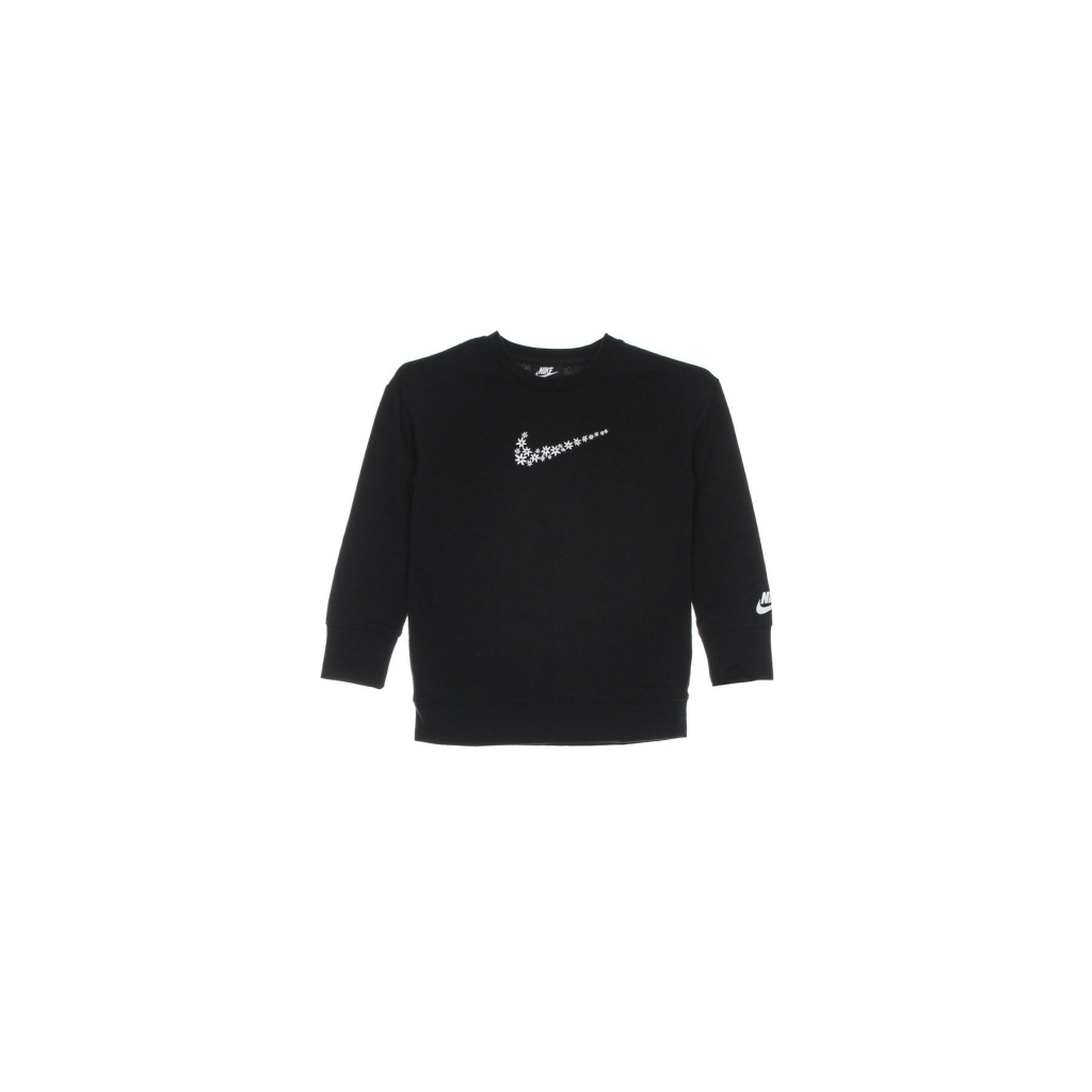 felpa leggera girocollo bambina bf daisy crew BLACK