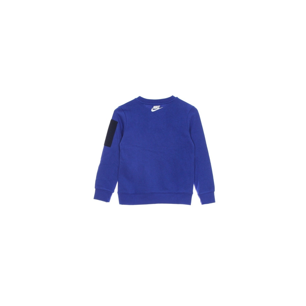 felpa leggera girocollo bambino thrill zip pocket crew GAME ROYAL