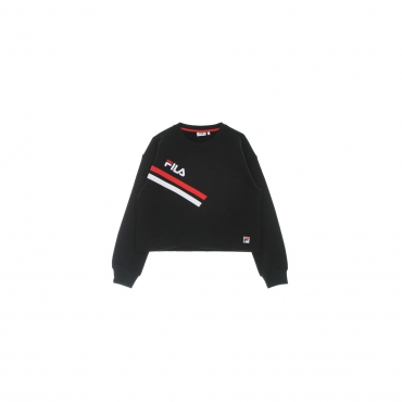 felpa leggera girocollo corta donna zittau cropped crew sweat BLACK BEAUTY