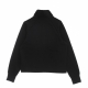 felpa leggera collo alto donna sportswear tech fleece 1/4-zip top BLACK/BLACK