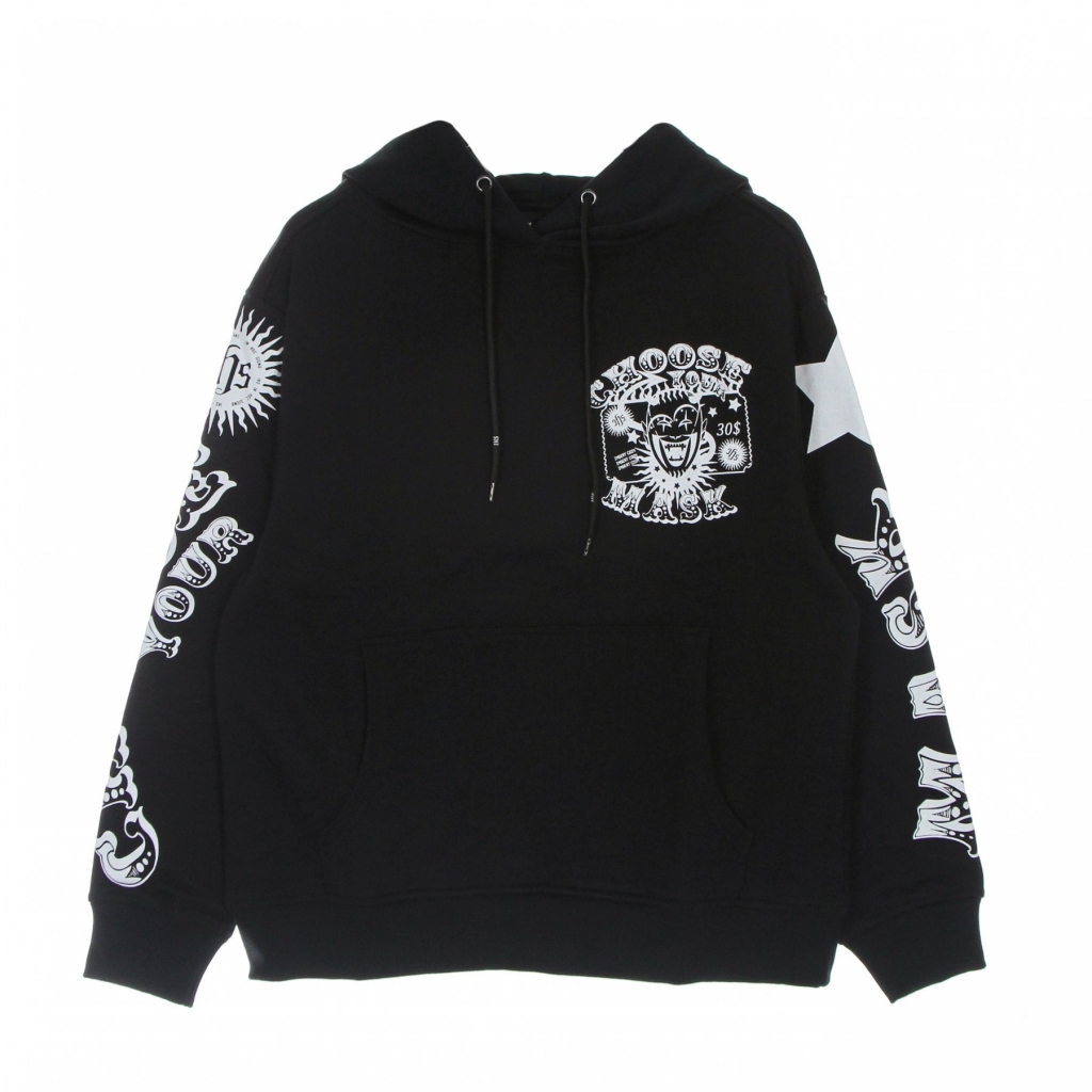 felpa leggera cappuccio uomo choose your mask hoodie BLACK
