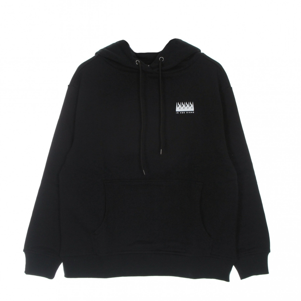 felpa leggera cappuccio uomo respect your demon basic hoodie BLACK
