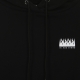 felpa leggera cappuccio uomo respect your demon basic hoodie BLACK