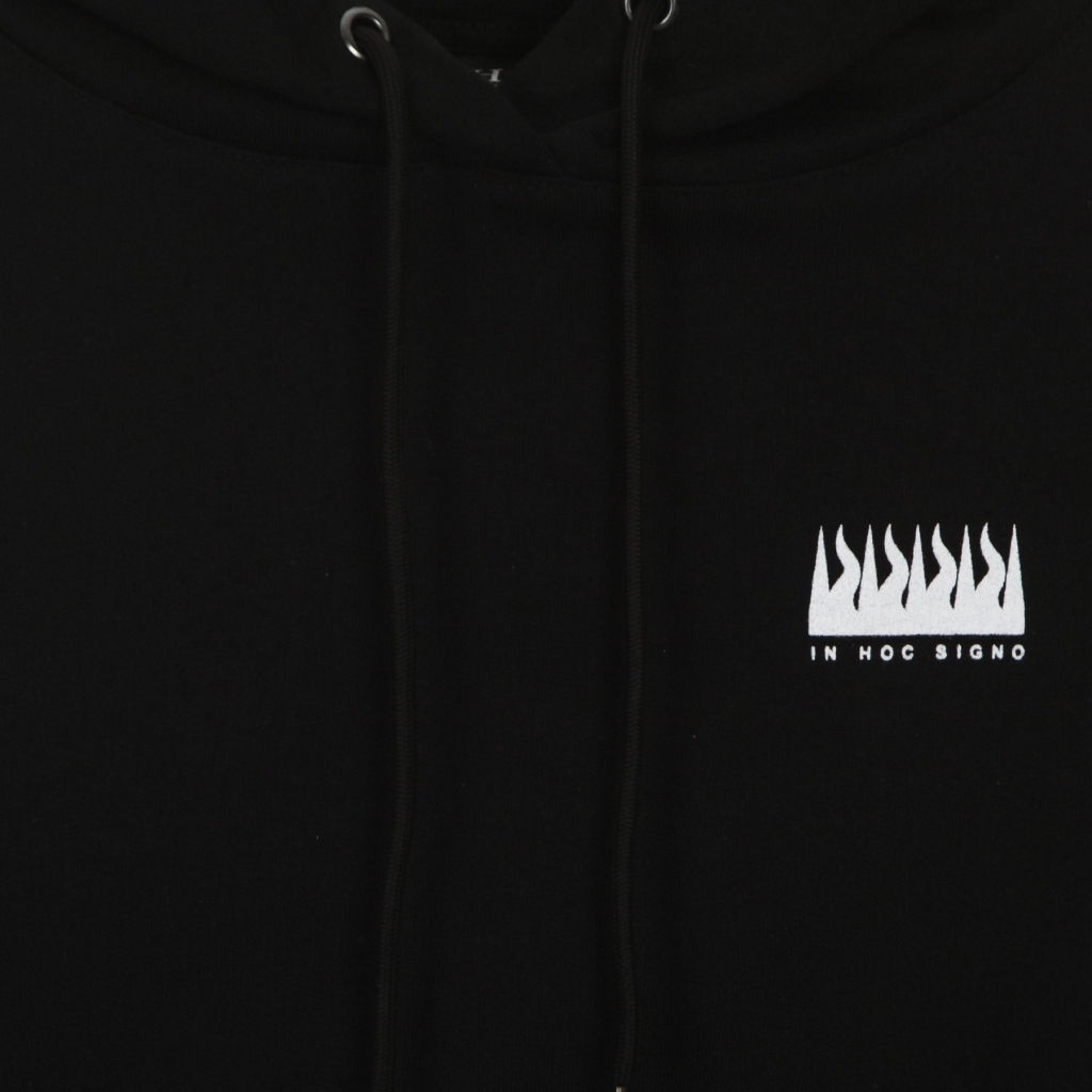 felpa leggera cappuccio uomo respect your demon basic hoodie BLACK
