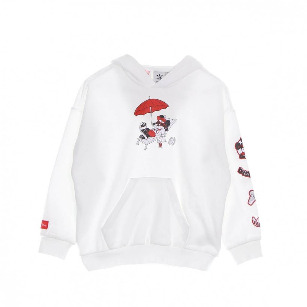 felpa leggera cappuccio ragazzo hoodie x disney WHITE