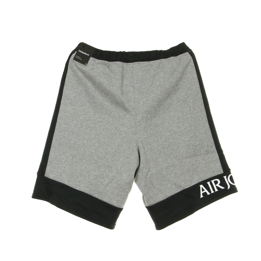 pantalone corto tuta felpato uomo  jumpman classics short CARBON HEATHER/BLACK