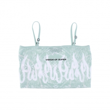 top donna bandana print top GREEN