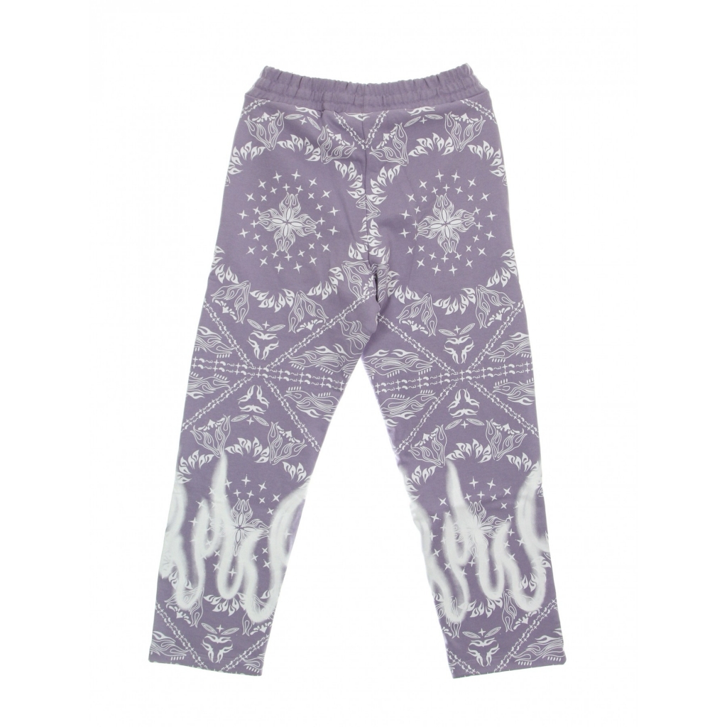 pantalone tuta leggero uomo bandana print pants LILAC