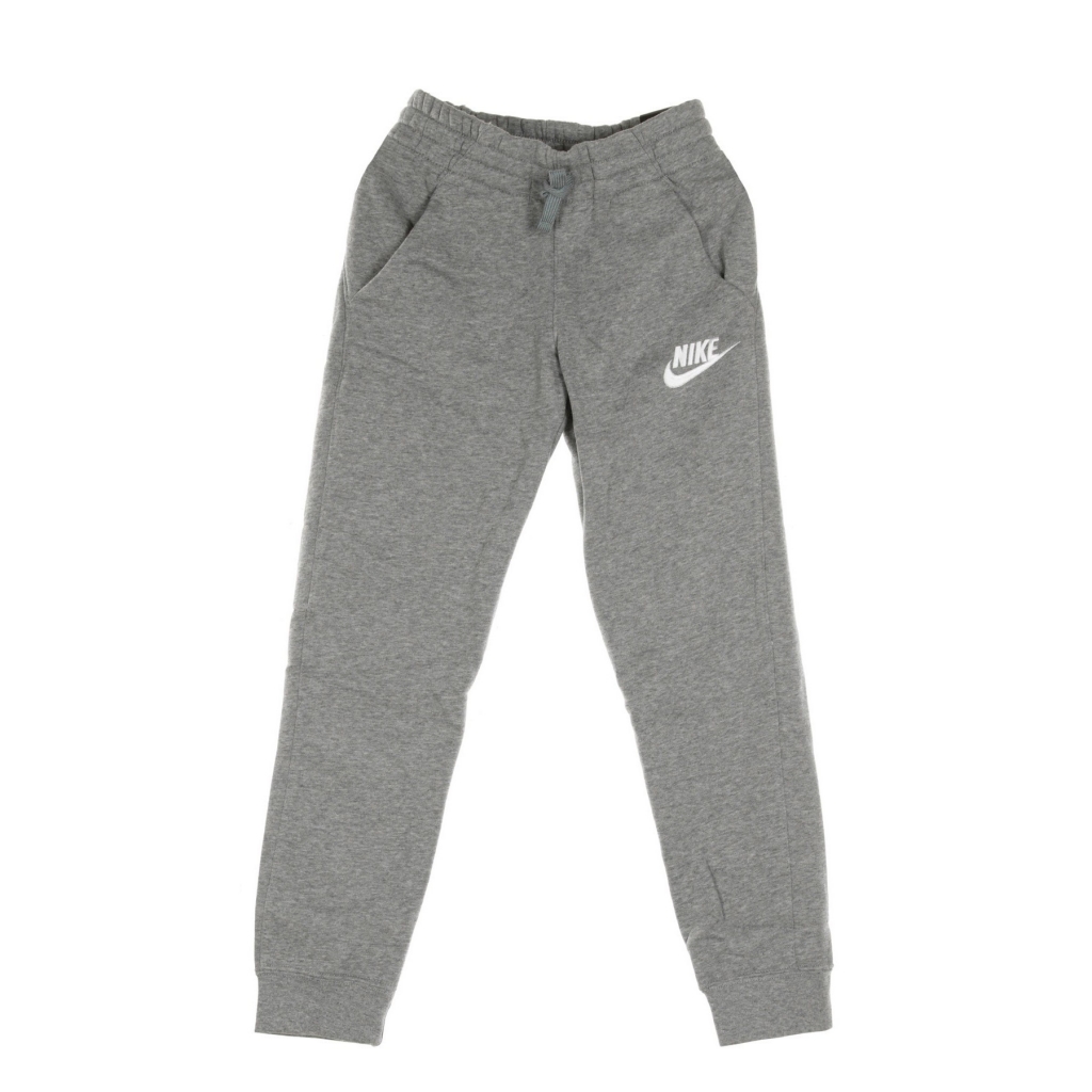 pantalone tuta felpato ragazzo club jogger pant CARBON HEATHER/COOL GREY/WHITE