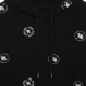 felpa leggera cappuccio uomo pexe polka hood BLACK