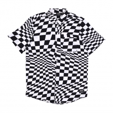 camicia manica corta uomo oden wy warp aop shirt BLACK